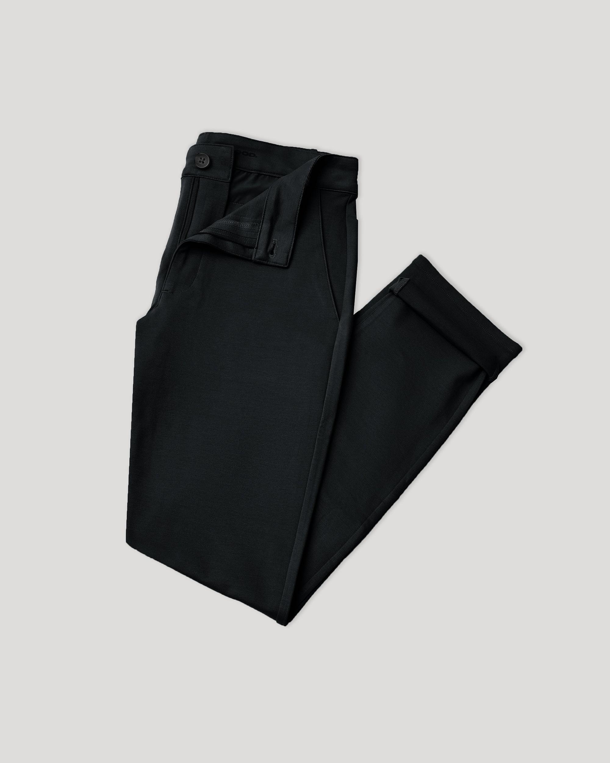 Black Slim Comfort Knit Chino Pant Product Image