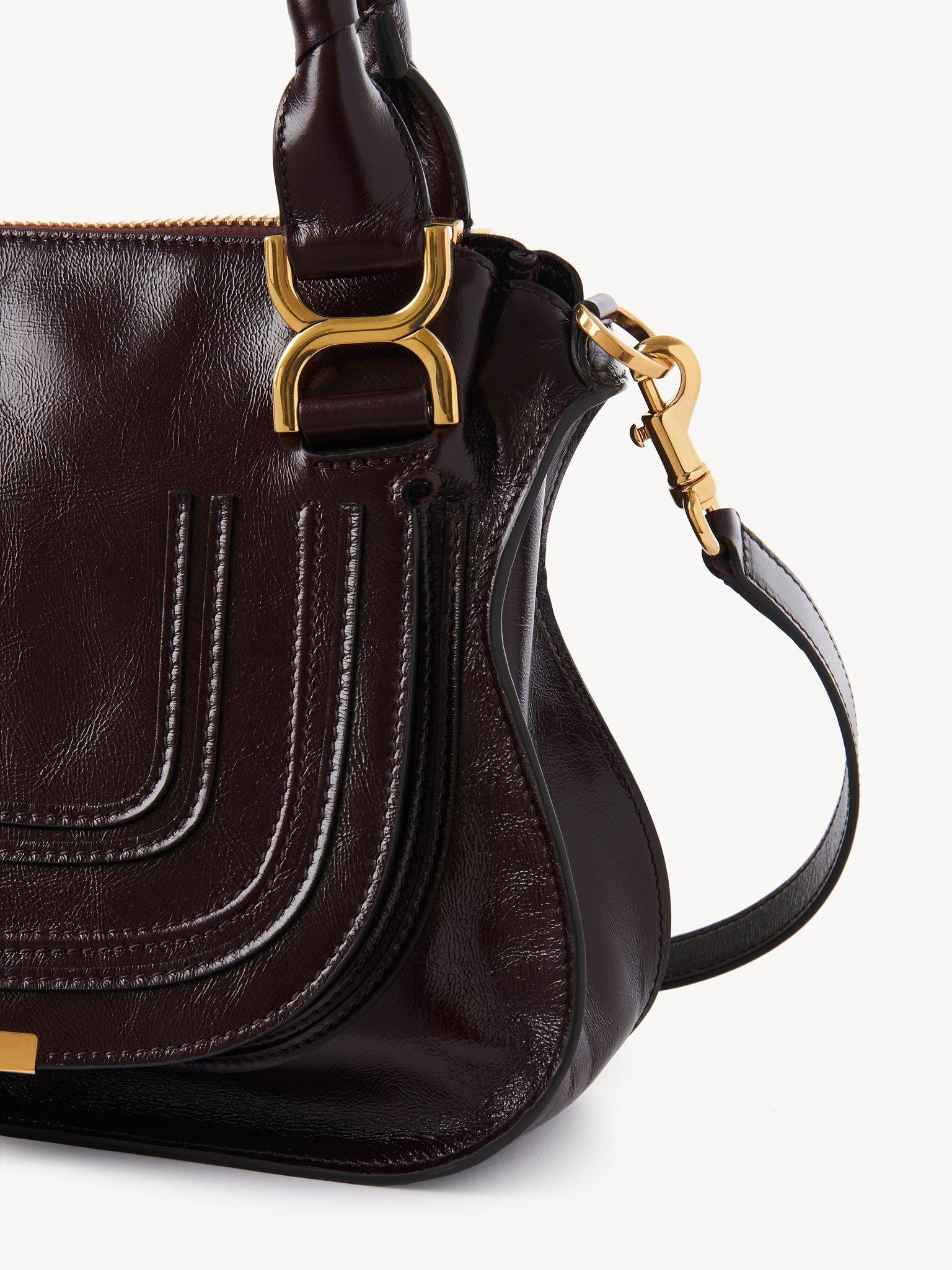 Small Marcie bag in shiny leather Product Image