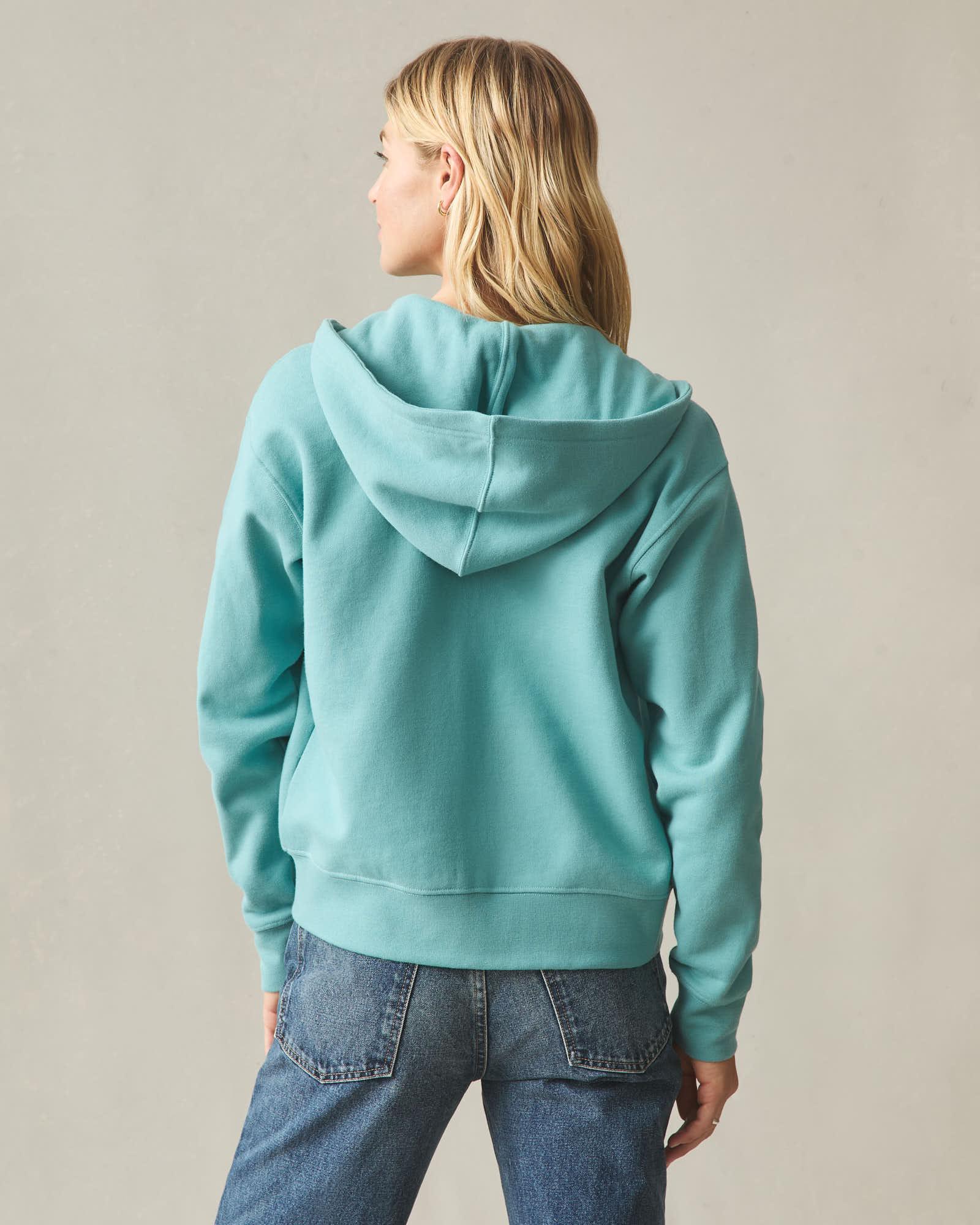 Women's Midweight Full Zip - Teal Product Image