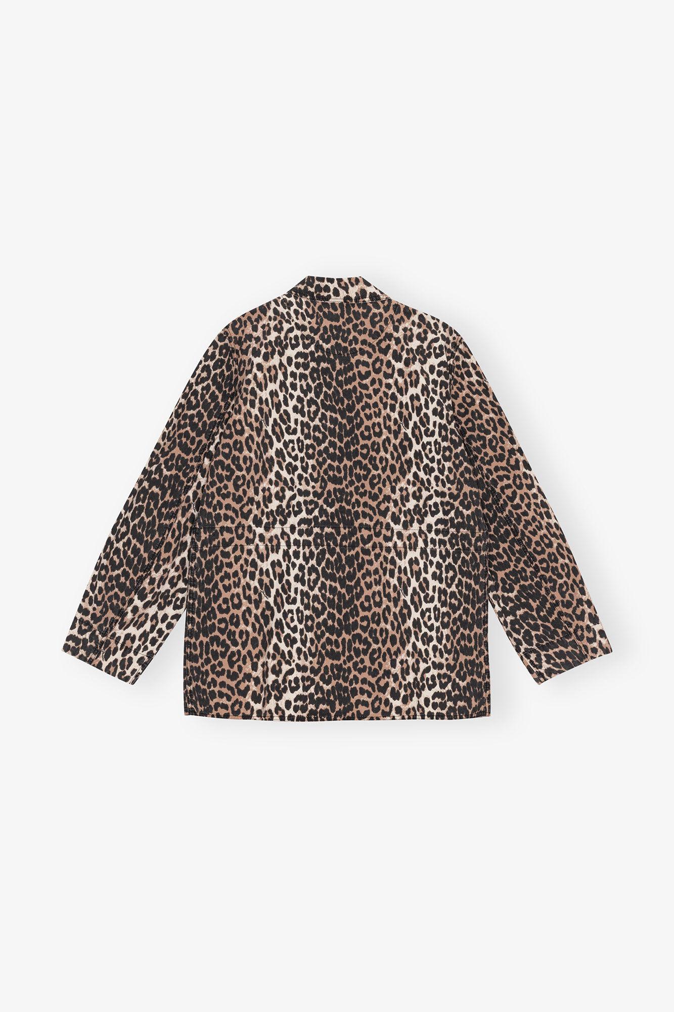 Leopard Cotton Canvas Jacket Product Image