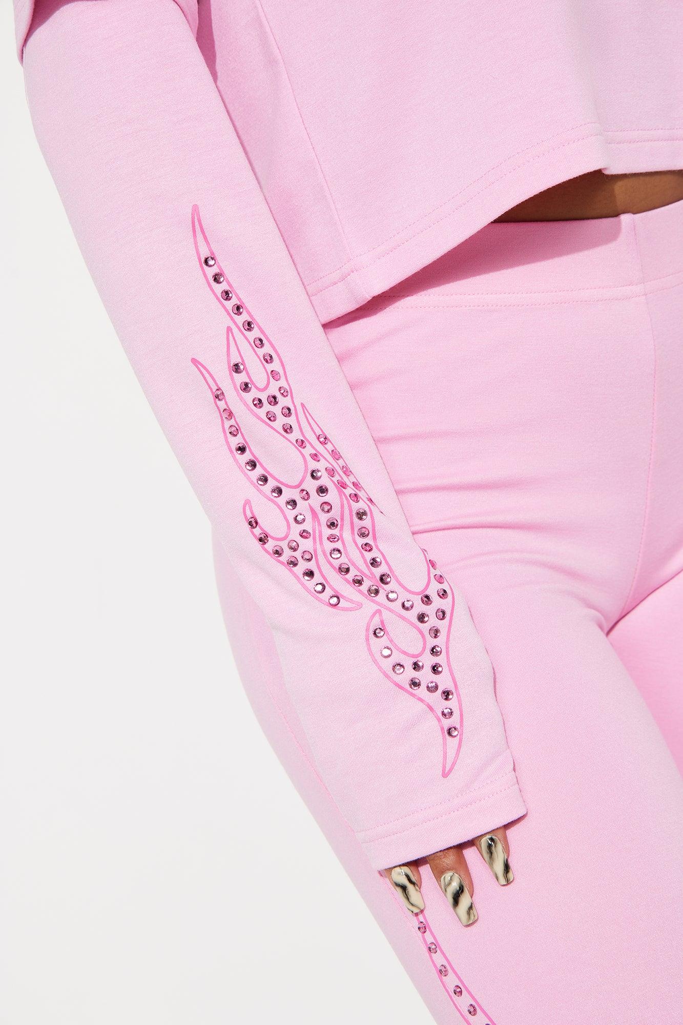 Von Dutch Fire Racer Layered Hoodie - Pink Product Image