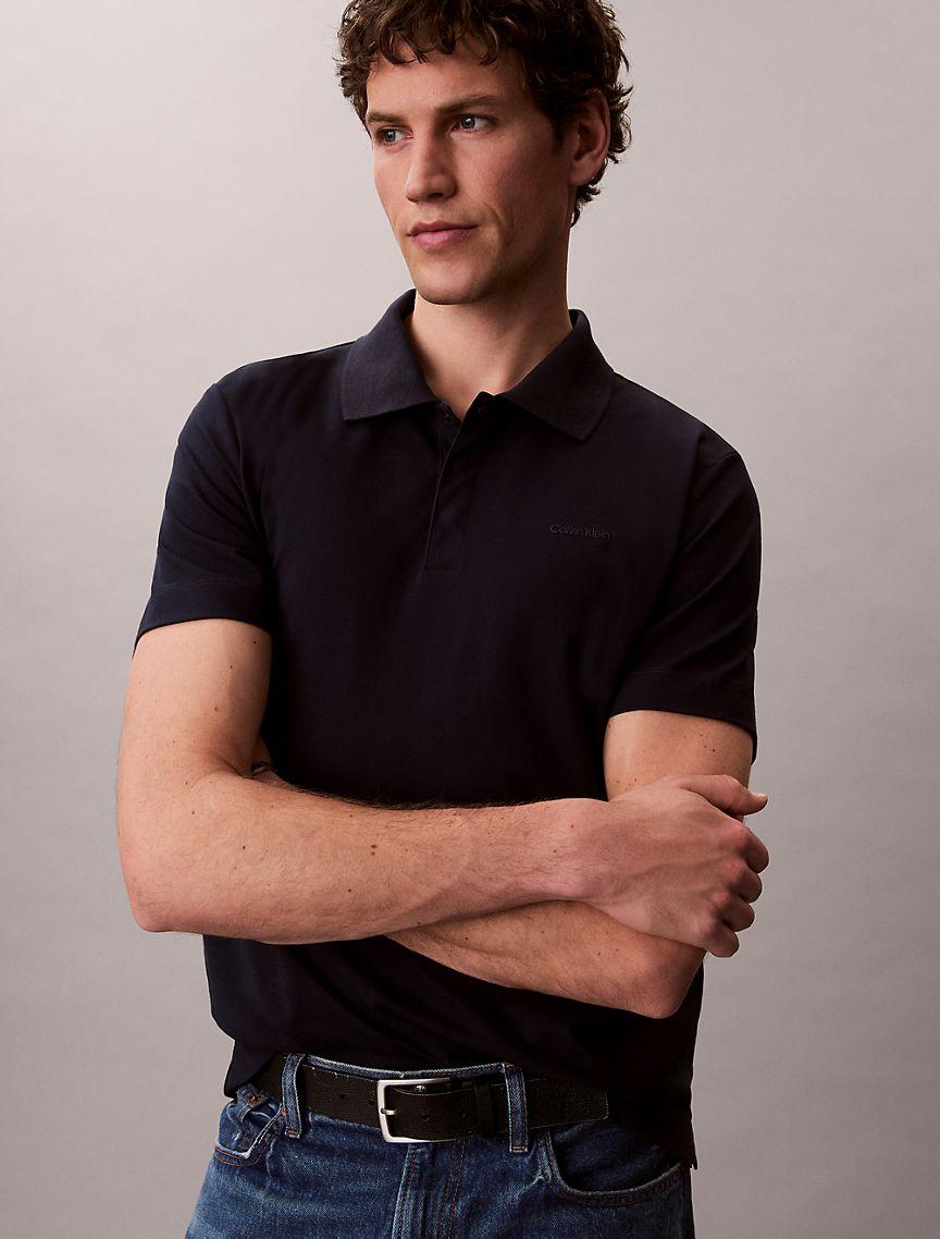 Cotton Blend Pique Classic Polo Shirt Product Image