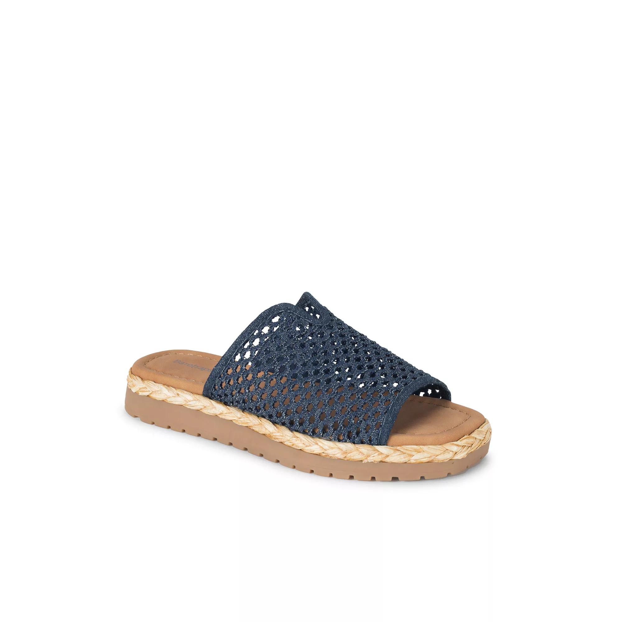 Baretraps Tasmine Womens Comfortable Slide Sandals Dark Blue Product Image