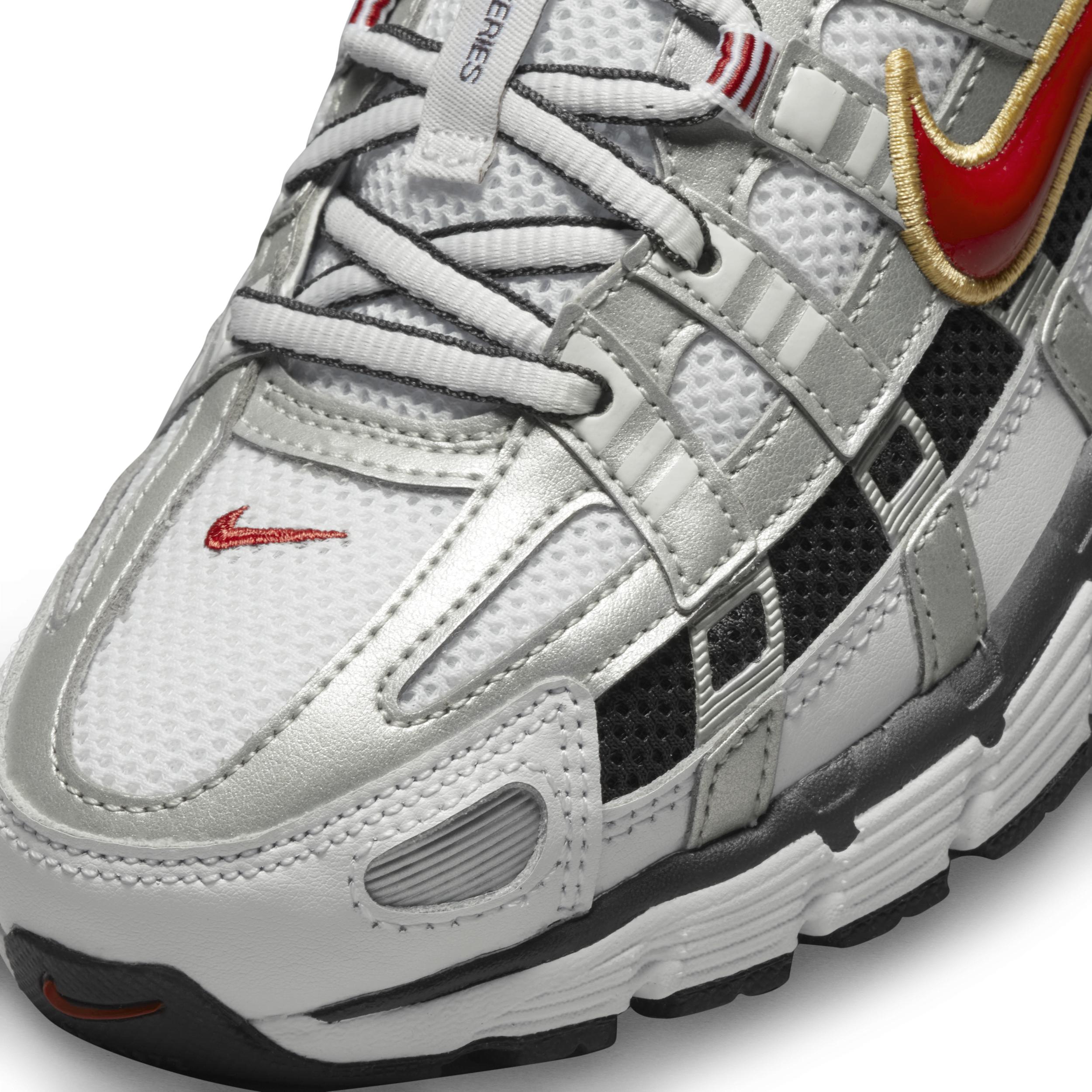 Nike Womens P-6000 Casual Shoes in White/Varsity Red/Metallic Platinum Product Image