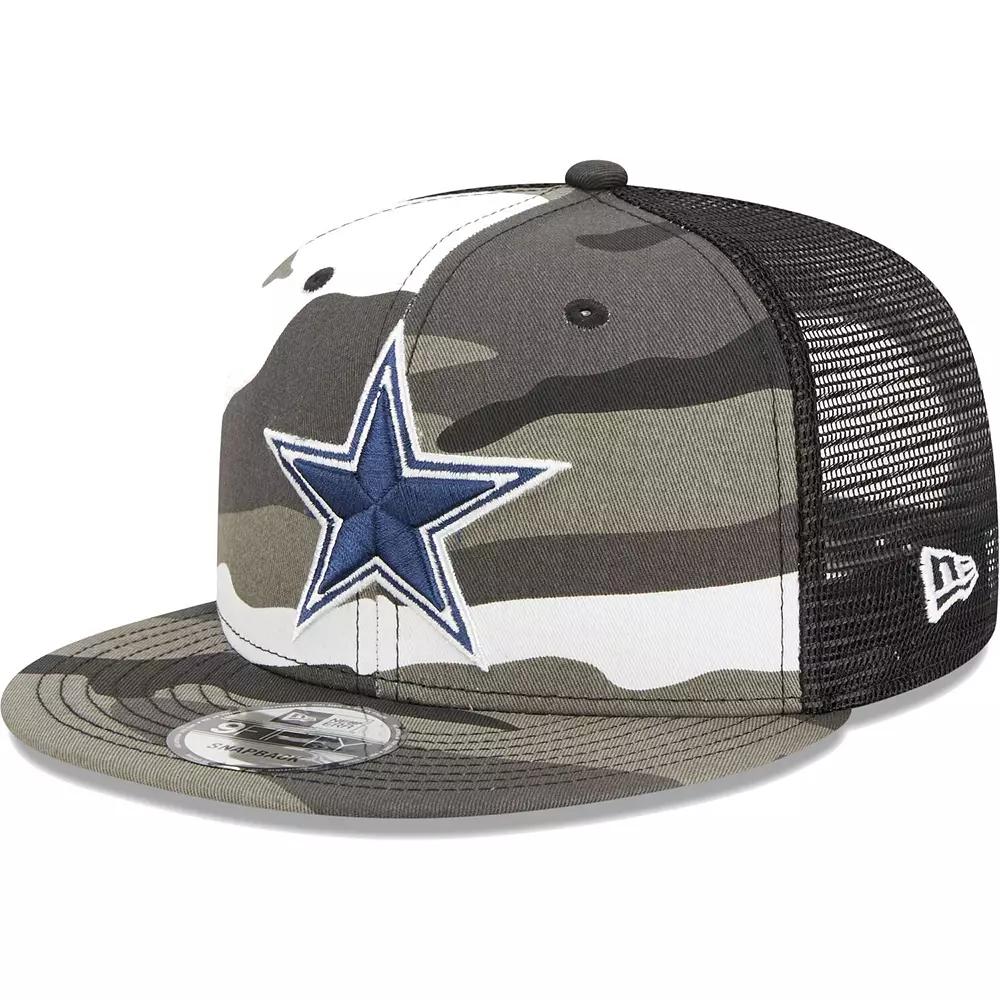 Men's New Era Urban Camo Dallas Cowboys 9FIFTY Trucker Snapback Hat, Green Product Image