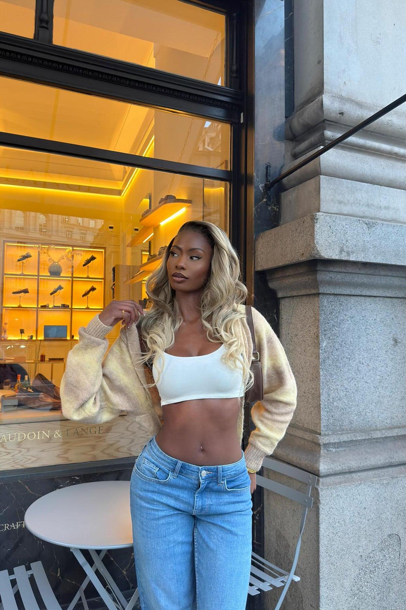 Kiki Super Cropped Top - Ivory Product Image