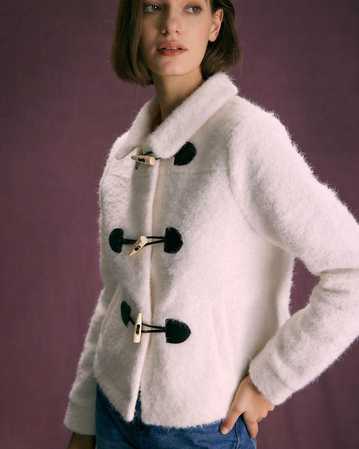 The White Horn Button Long Sleeve Jacket Product Image