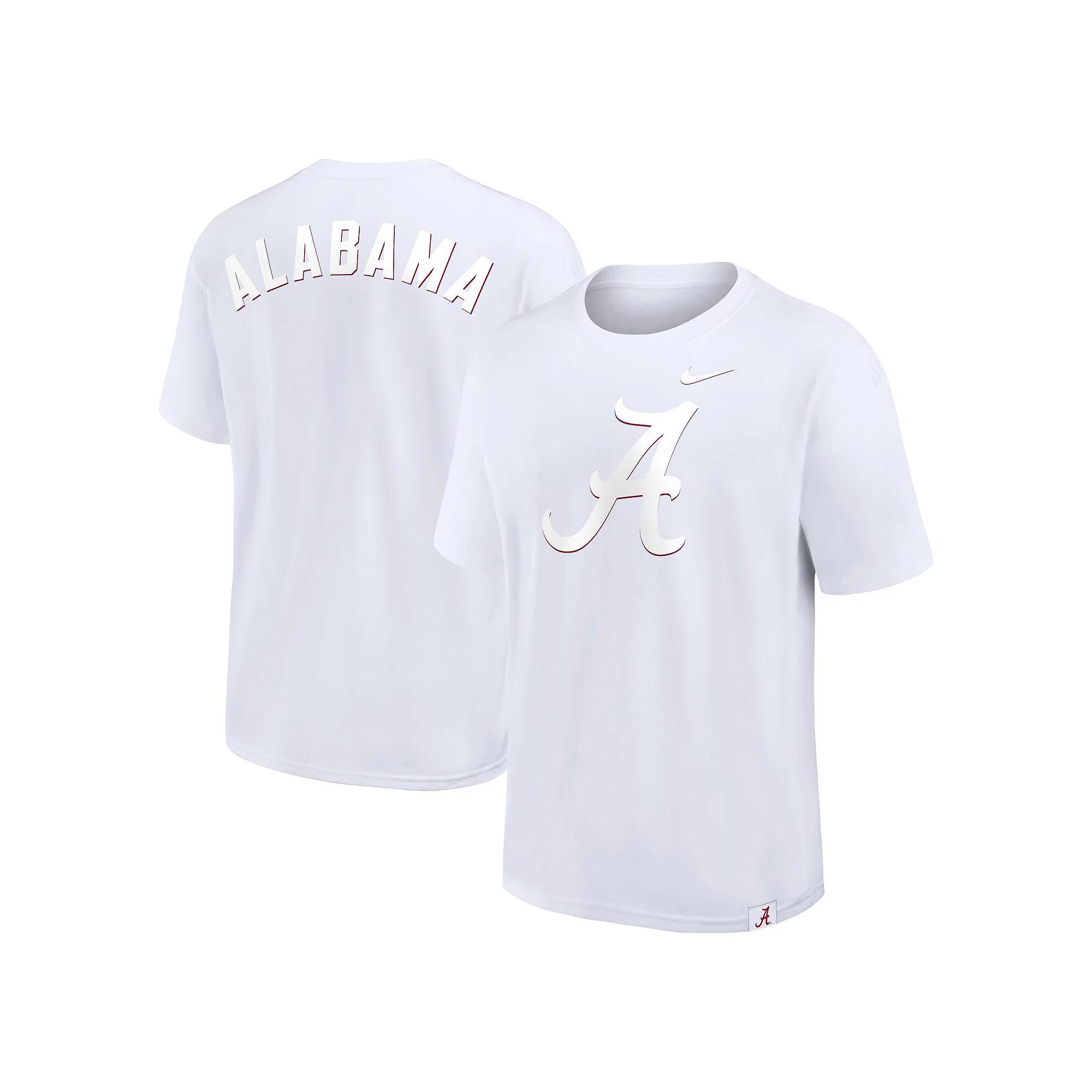 Men's Nike White Alabama Crimson Tide 2-Hit Statement Max90 T-Shirt,  Product Image