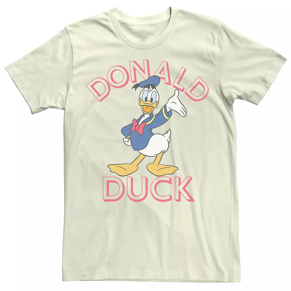 Disney's Donald Duck Happy Wave Portrait Logo Men's Tee,  Product Image