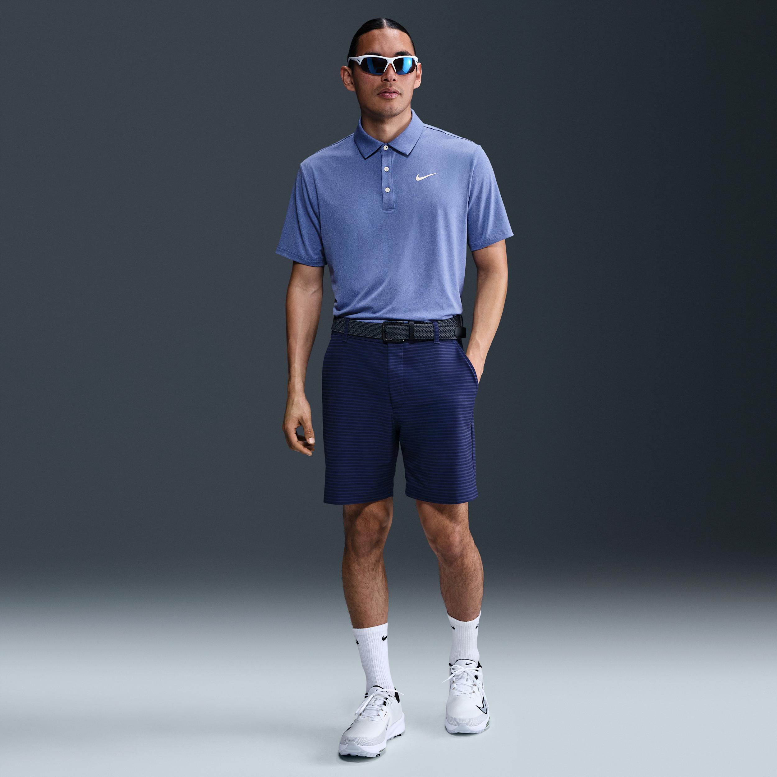 Nike Mens Tour Dri-FIT Heathered Golf Polo | FZ7473-490 Product Image