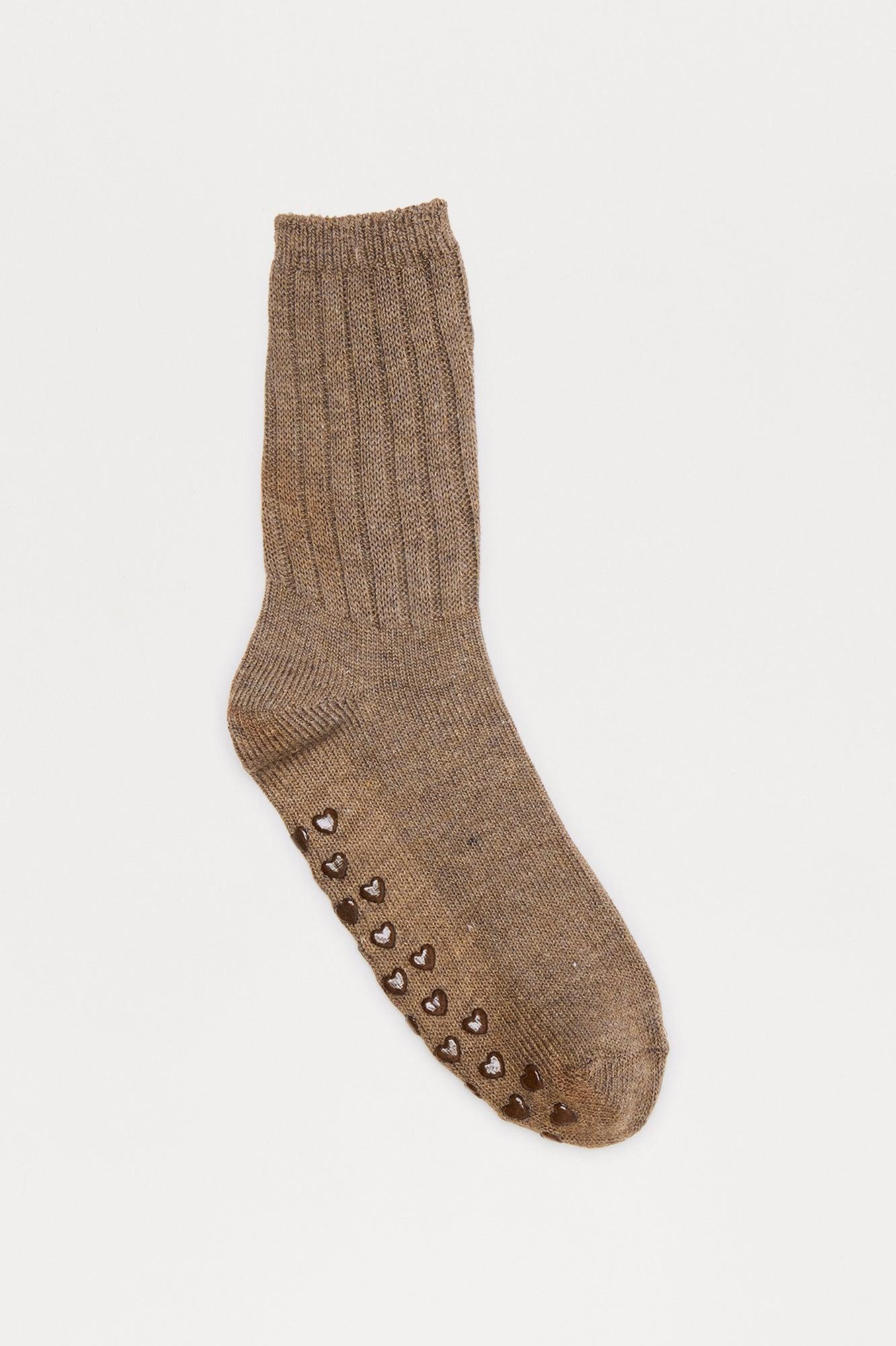 Cozy Morning Pilate Slouch Sock - Brown Female Product Image