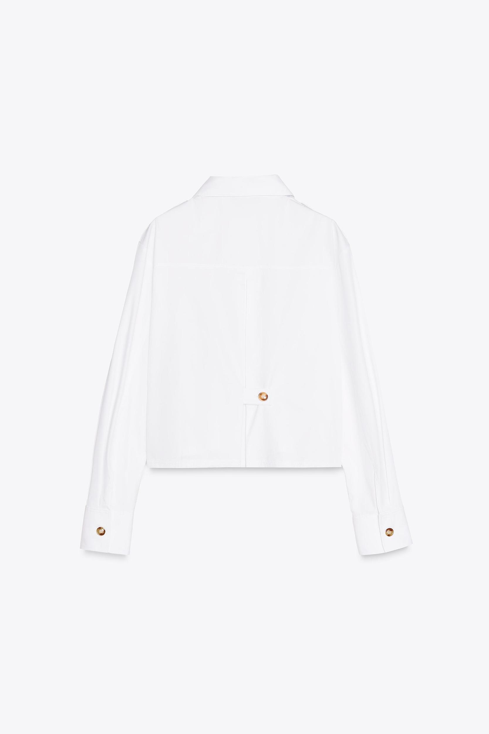 CROPPED POPLIN SHIRT Product Image