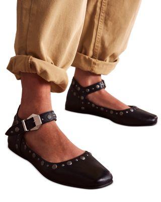 Women's Mystic Ankle Strap Mary Jane Studded Flats Product Image