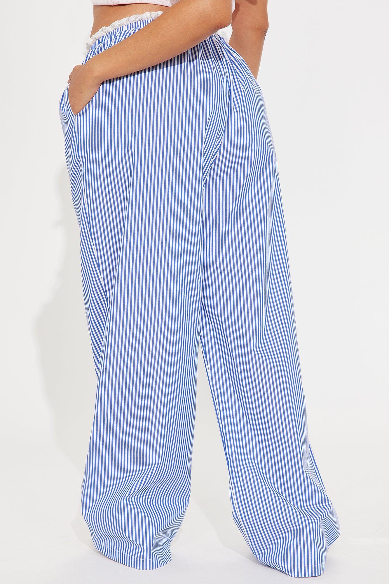Mabel Striped Pant - Navy/combo Product Image