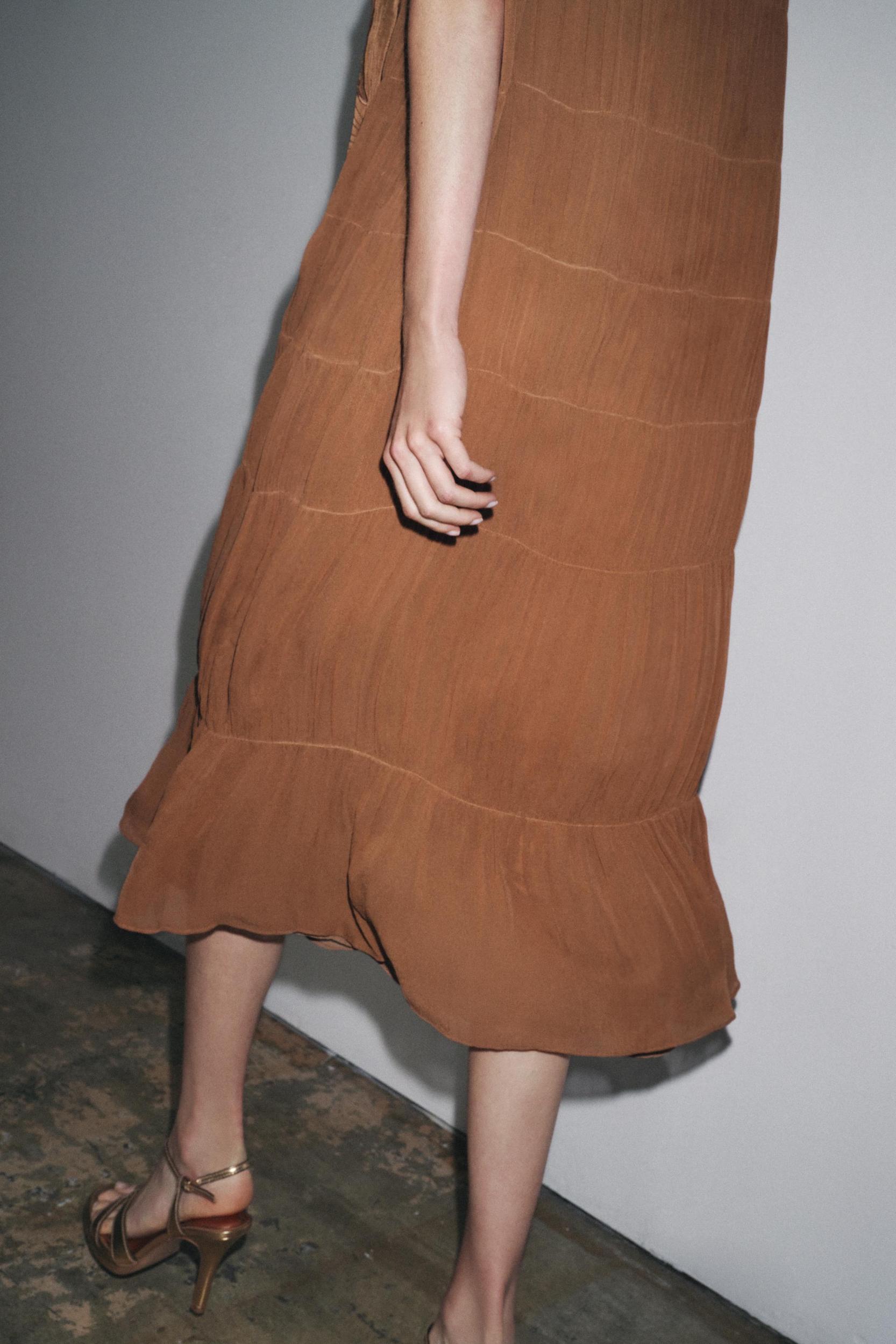 ZW COLLECTION RUCHED EMBROIDERED DRESS Product Image