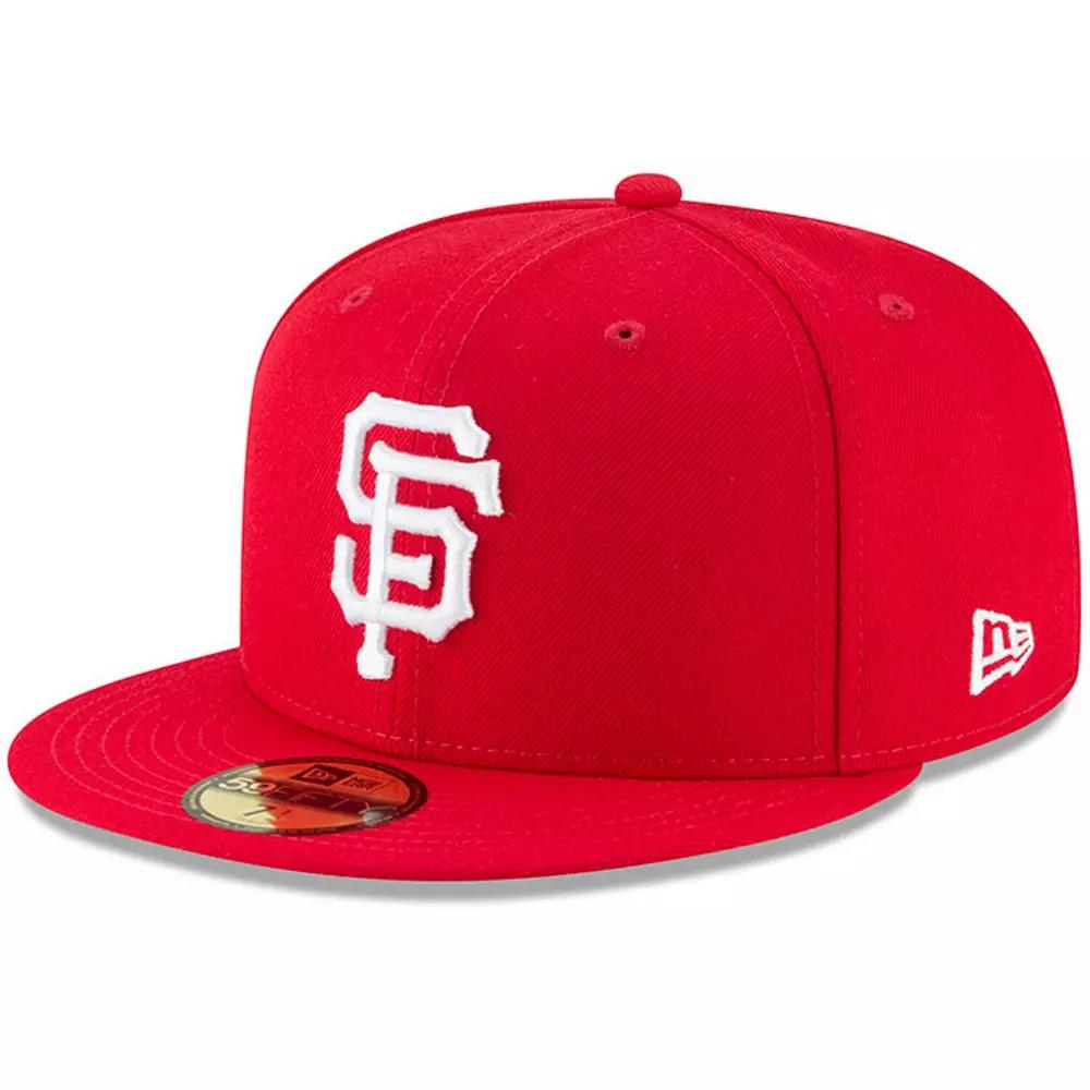 Men's New Era Red San Francisco Giants Fashion Color Basic 59FIFTY Fitted Hat,  Product Image