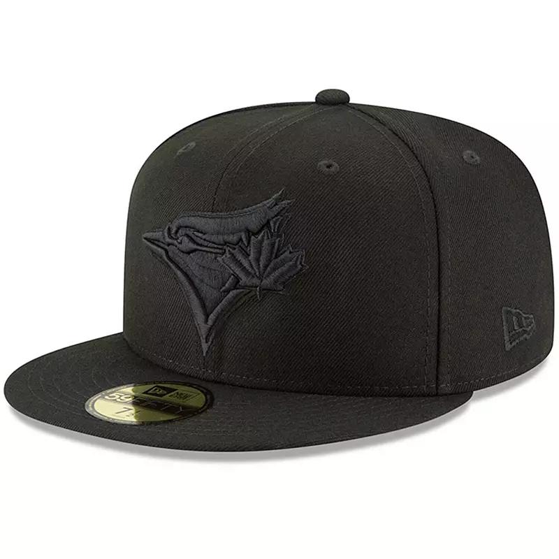 Mens New Era Black Toronto Blue Jays Primary Logo Basic 59FIFTY Fitted Hat Product Image