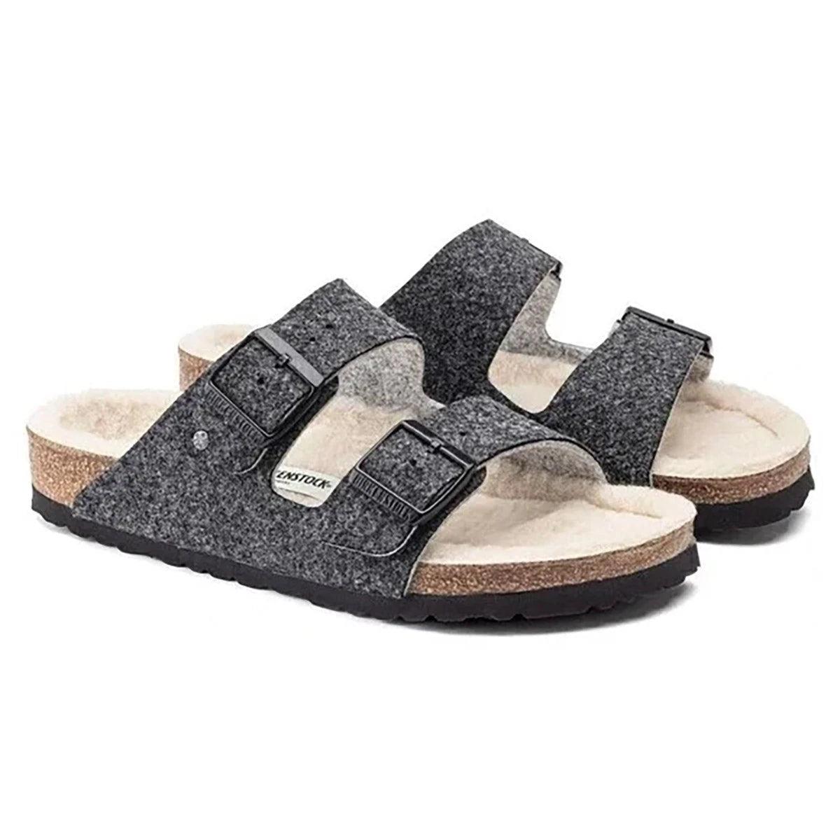 Birkenstock Arizona Happy Lamb Wool Felt Sandals Product Image
