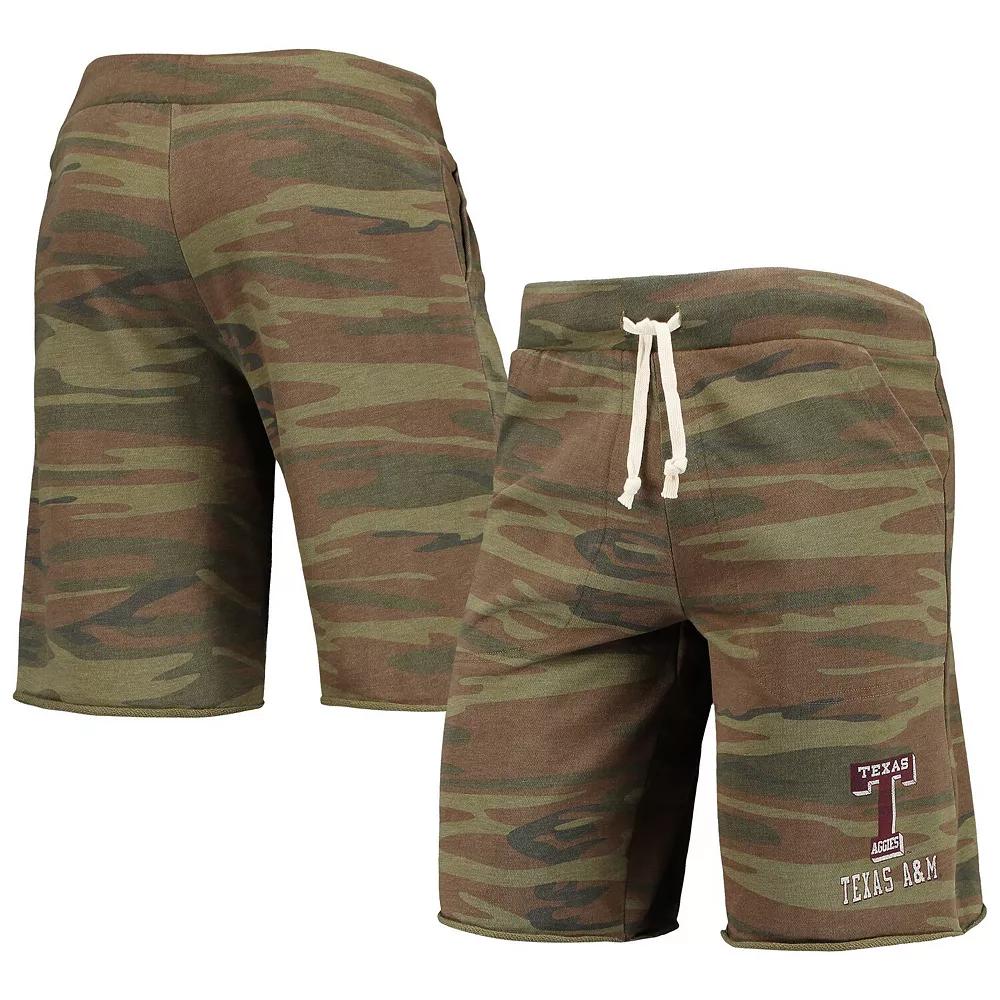 Men's Camo Alternative Apparel Texas A&M Aggies Victory Lounge Shorts, Size: Large, Green Product Image