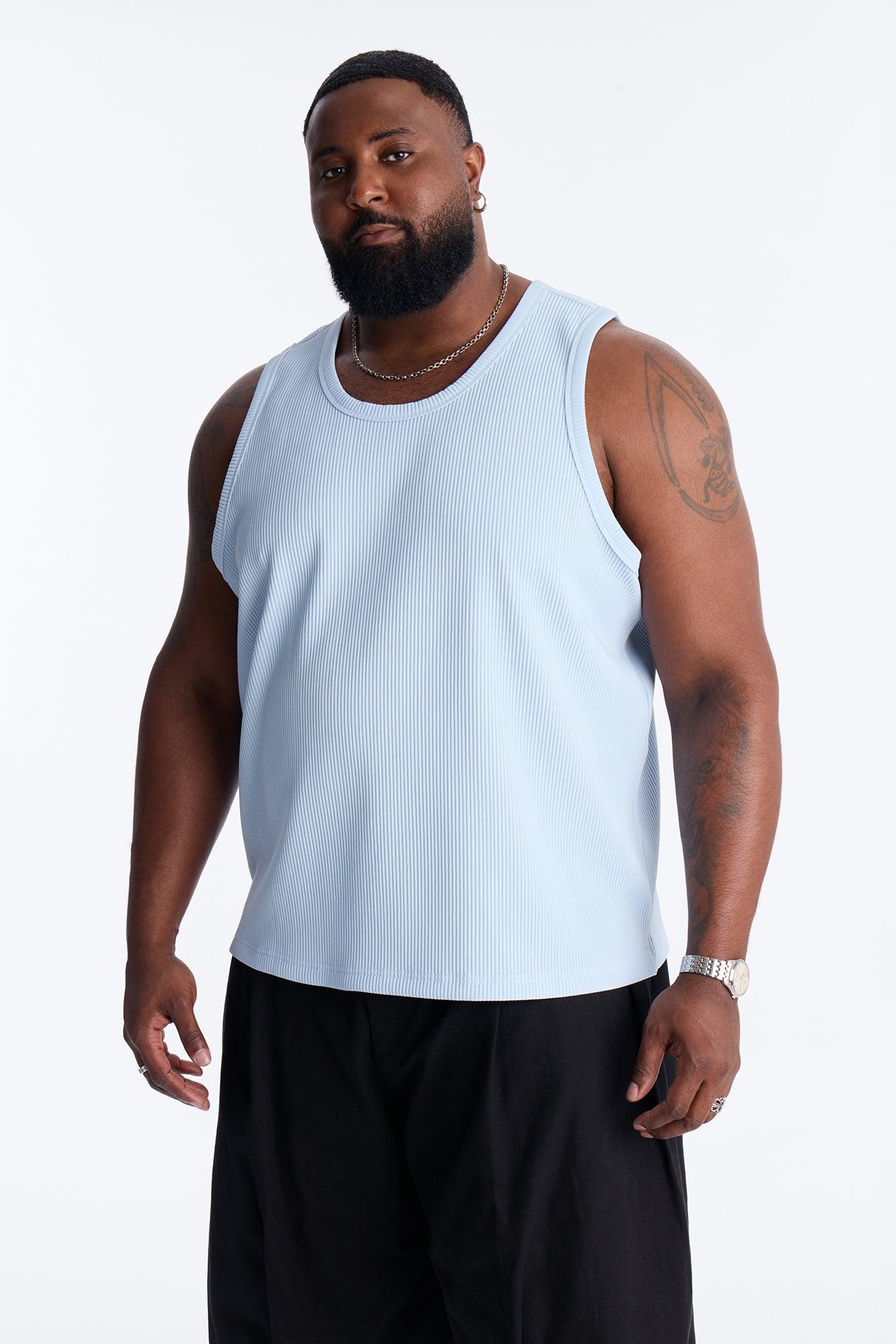 Show Up Tank Top - Light Blue Product Image