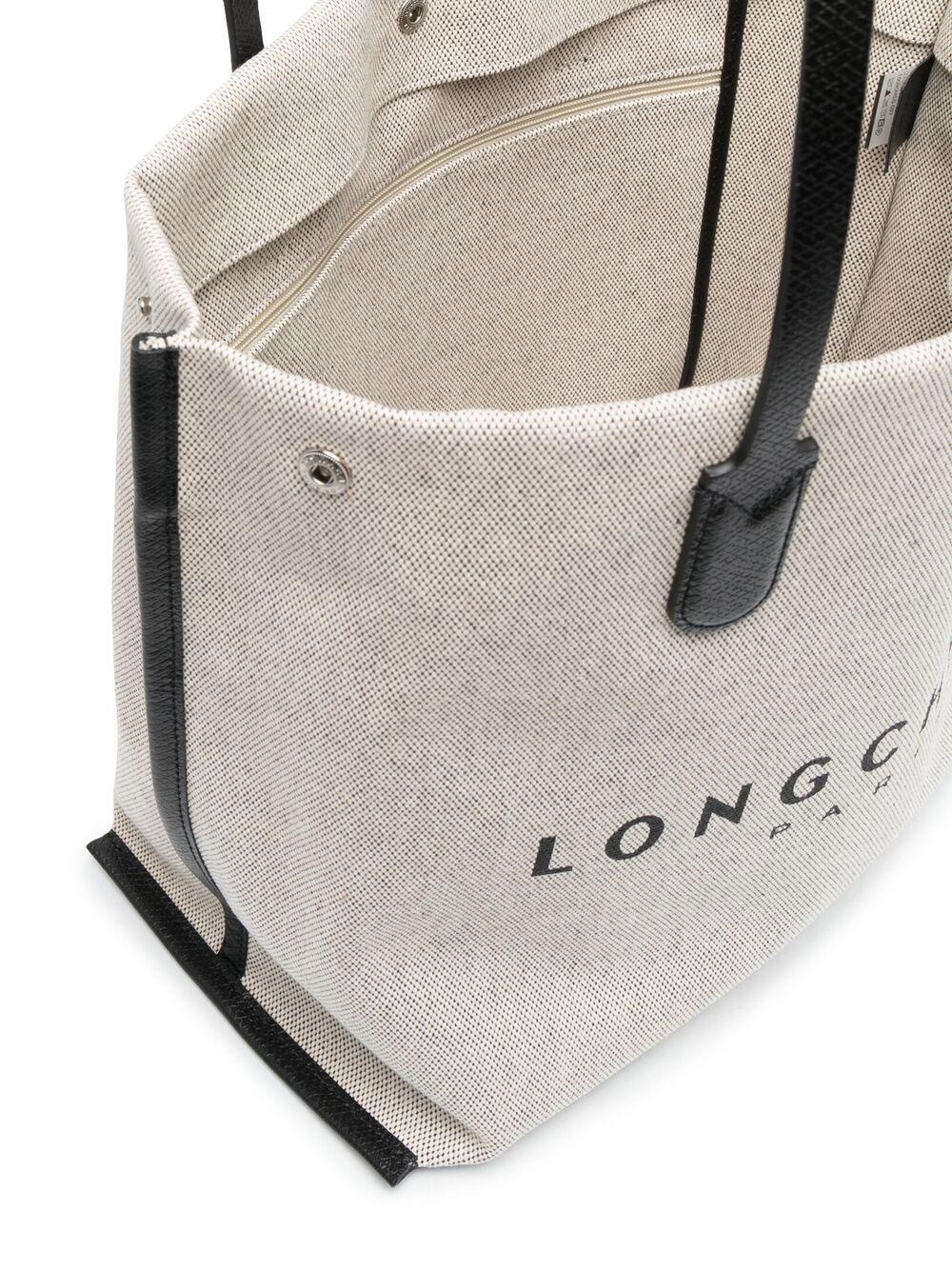 logo-print canvas tote Product Image