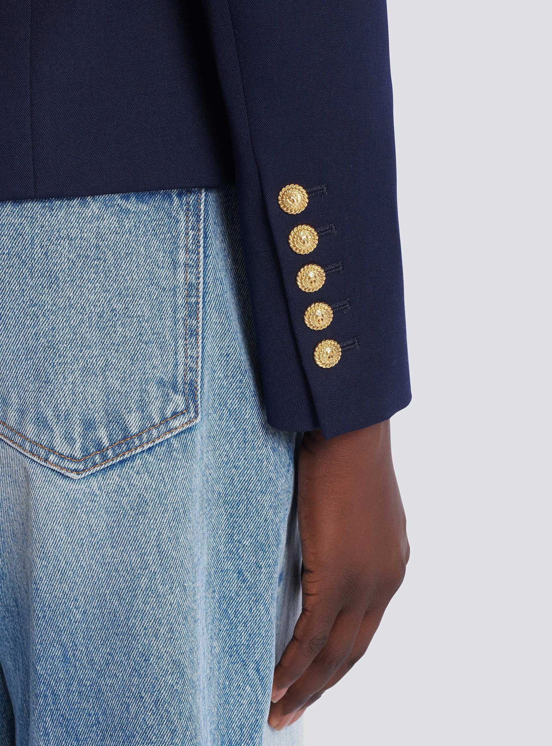 Fitted wool 6-button jacket Product Image