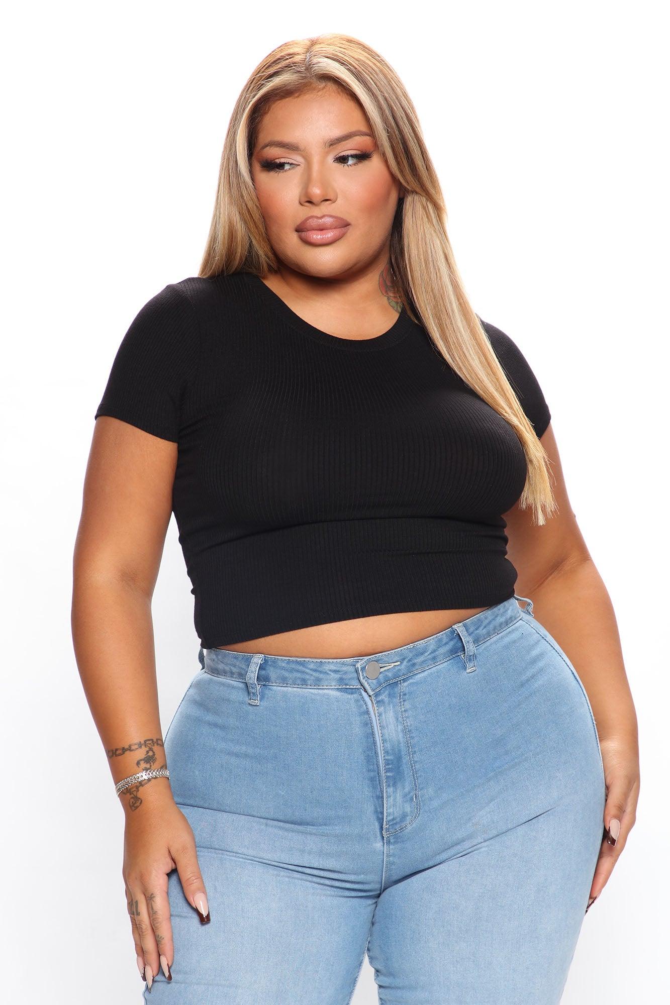 Jaclyn Crop Top - Black Product Image