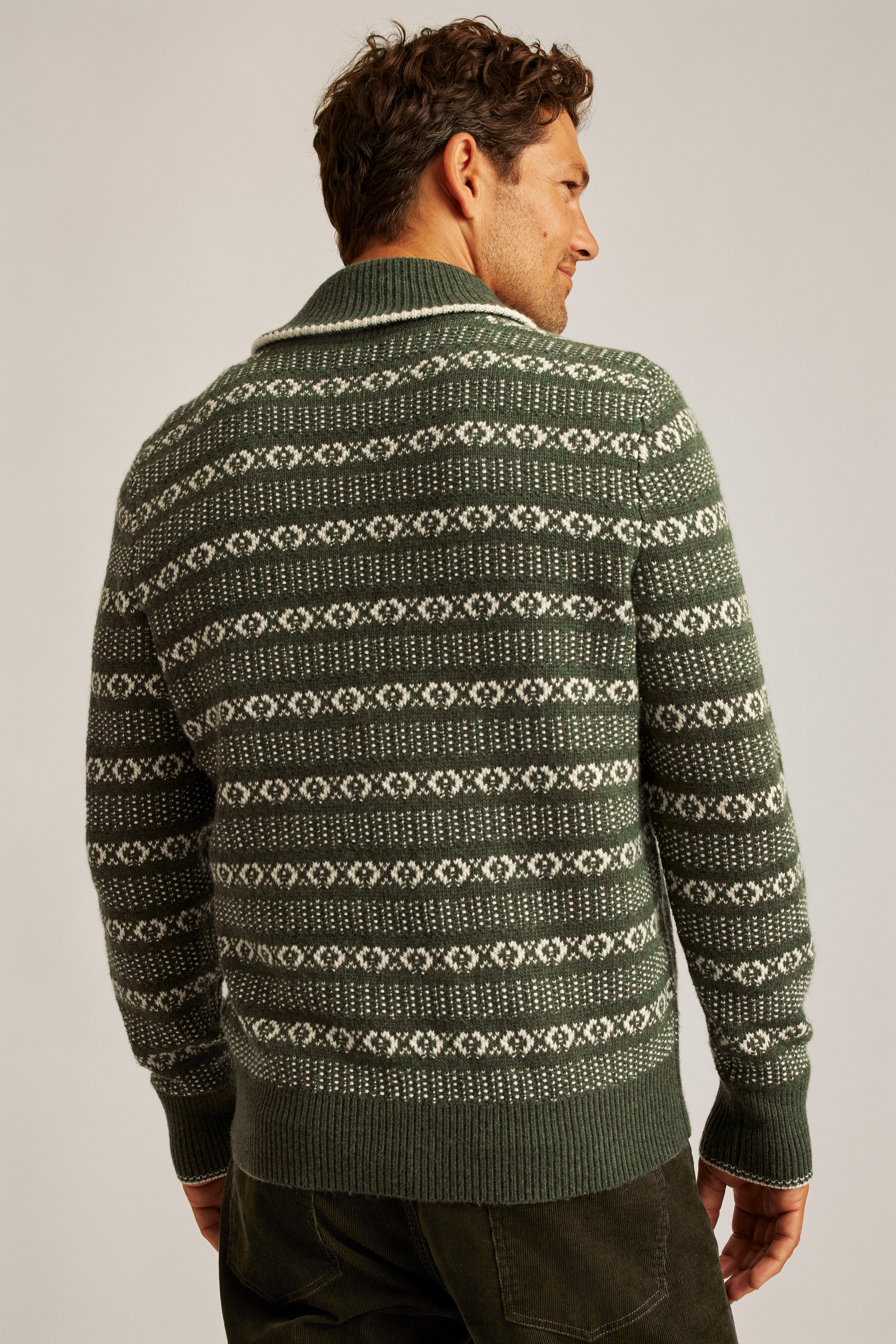 Fair Isle Shawl Pullover Product Image