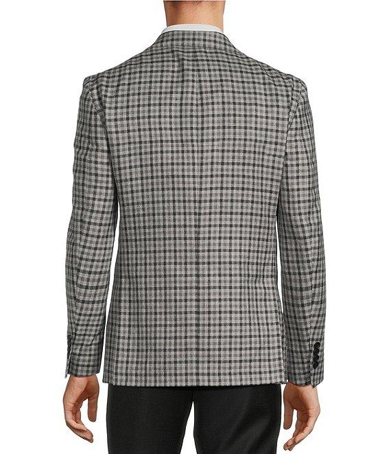 Hickey Freeman Classic Fit Linen Wool Blend Check Sport Coat Product Image