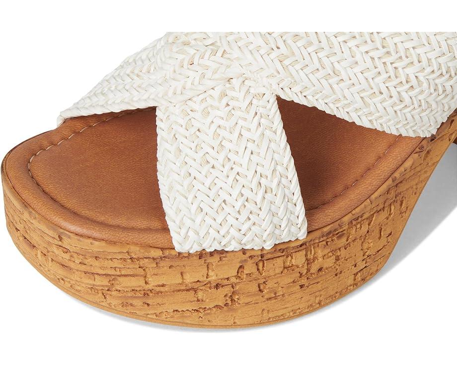 Adorned Metallic Raffia Slide Sandal Product Image