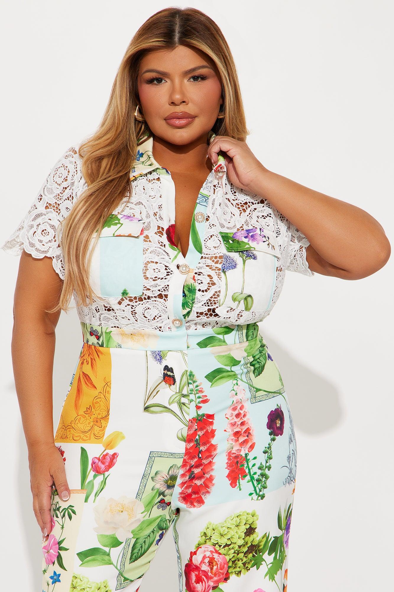 Jardin Jumpsuit - White/combo Product Image