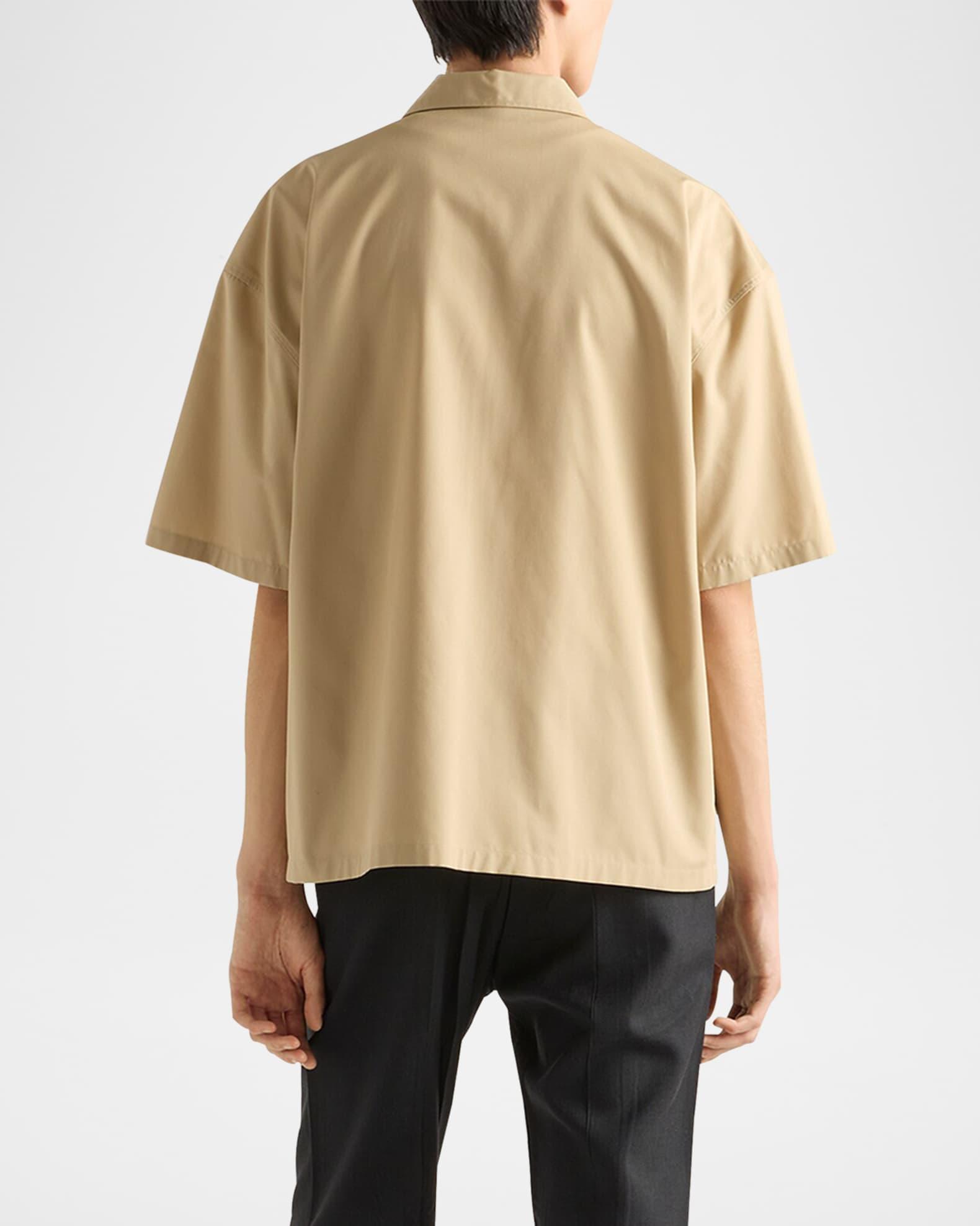 Men's Technical Cotton Zip-Up Shirt Product Image