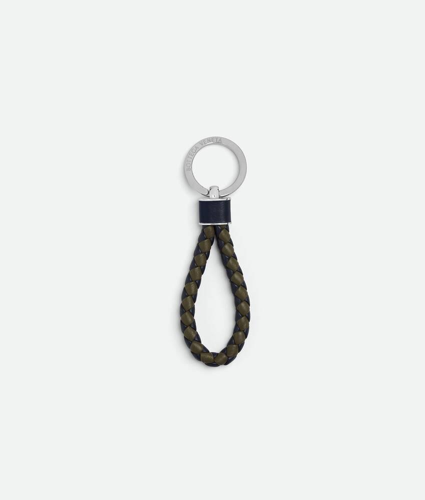 Men's Intreccio Key Ring in Abyss/cypress Product Image