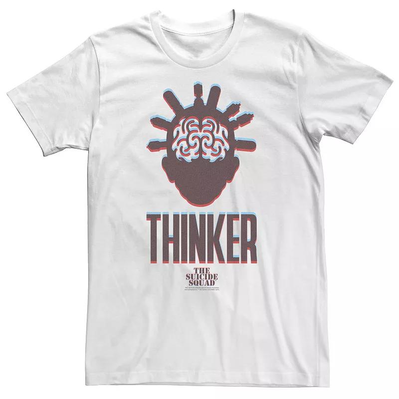 Big & Tall The Suicide Squad Thinker Red & Blue Tee, Men's, Size: 4XL, White Product Image