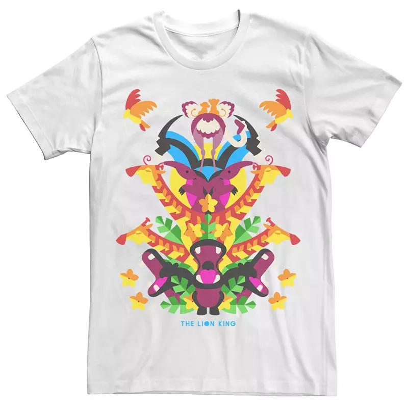 Men's Lion King Colorful Animal Stack Tee,  Product Image