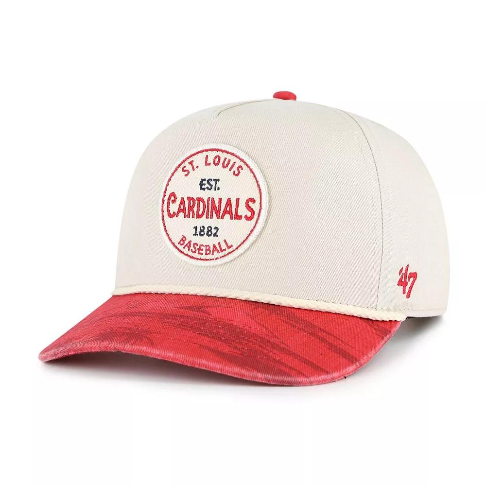 Men's '47 Cream/Red St. Louis Cardinals Fiji Rope Hitch Adjustable Hat, Beige Product Image