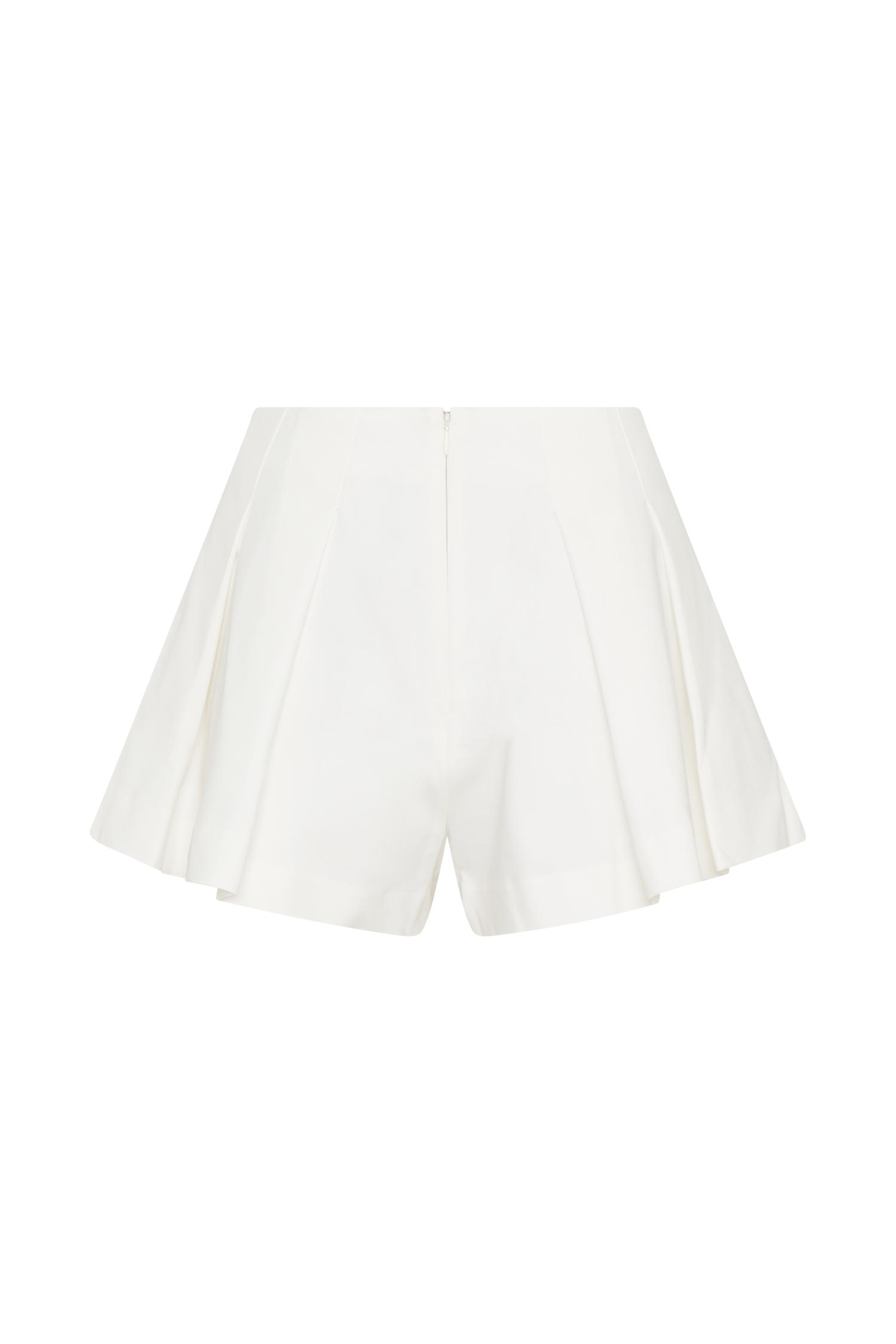 Issy Cotton Shorts - White Product Image