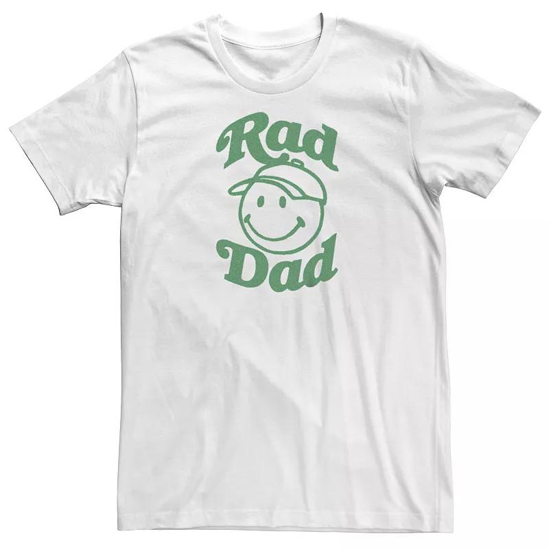 Men's Rad Dad Smiley Face With Cap Graphic Tee,  Product Image