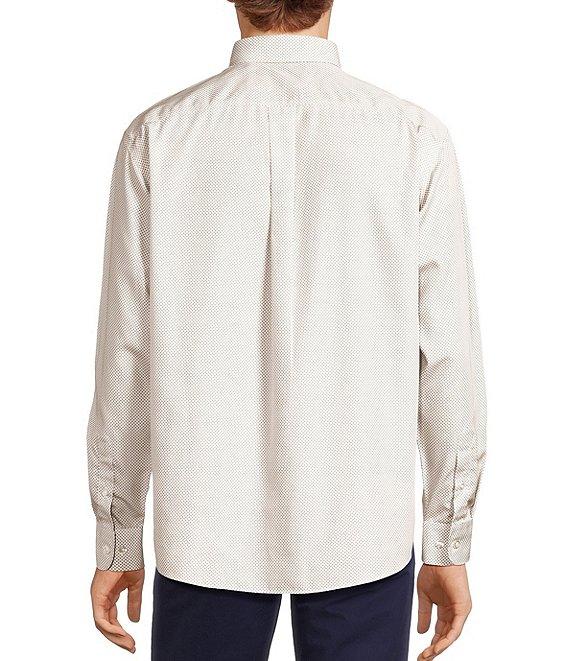 Gold Label Roundtree & Yorke Non-Iron Long Sleeve Bean Print Sport Shirt Product Image