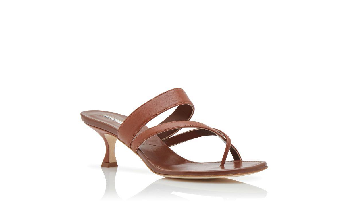 SUSA Brown Nappa Leather Mules Product Image
