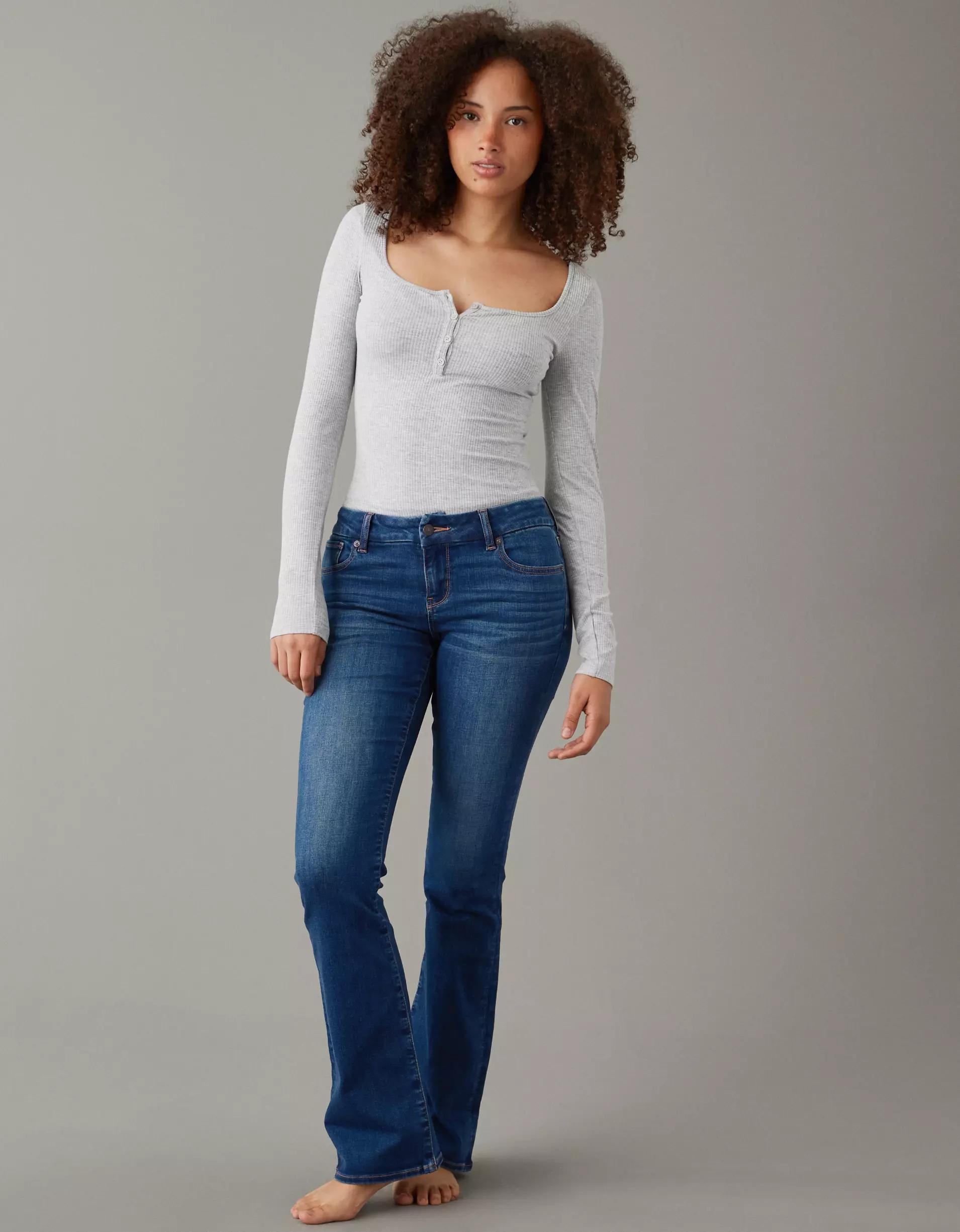 AE Next Level Curvy Low-Rise Kick Bootcut Jean Product Image