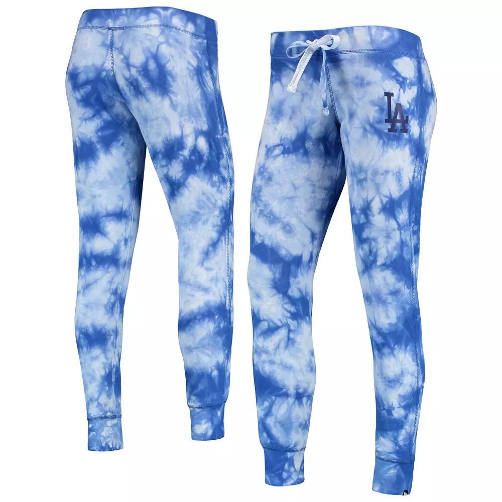 Women's New Era Royal Los Angeles Dodgers Tie-Dye Jogger Pants,  Product Image