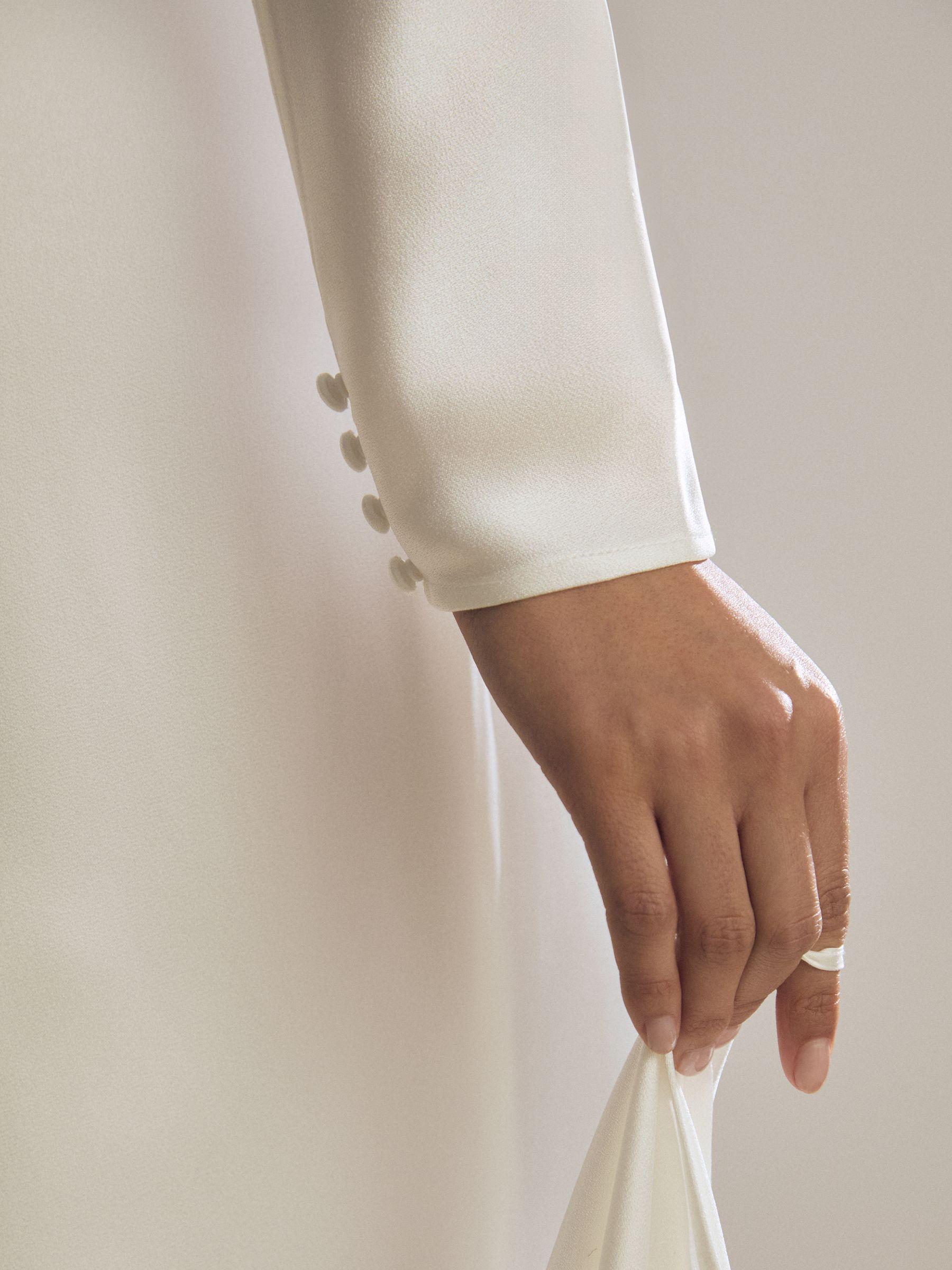 Atelier Duchess Satin Bridal Maxi Dress in White Product Image