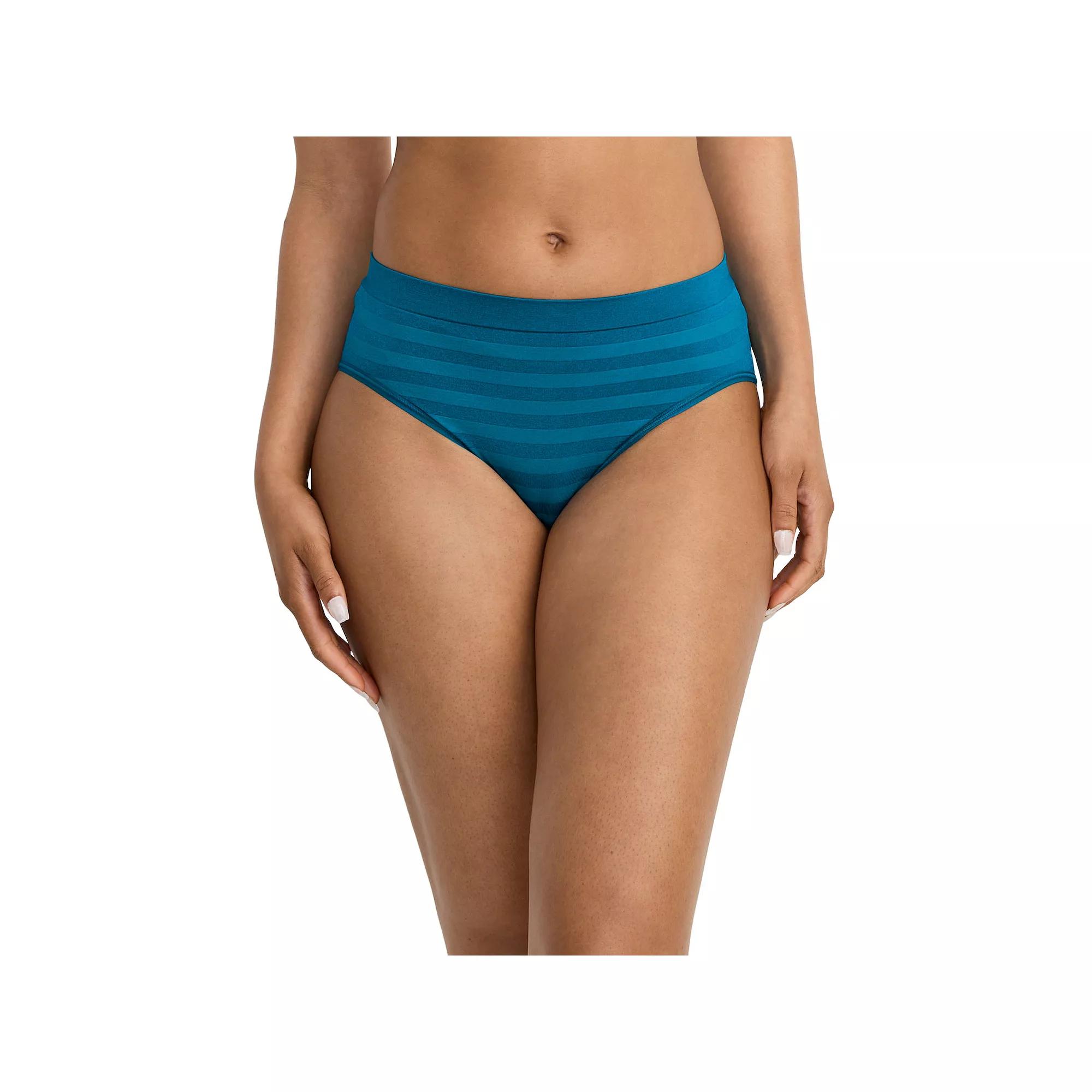 Women's Jockey® Seamfree® Hi-Cut Panty 3788, Size: XL, Really Blue Stripe Product Image