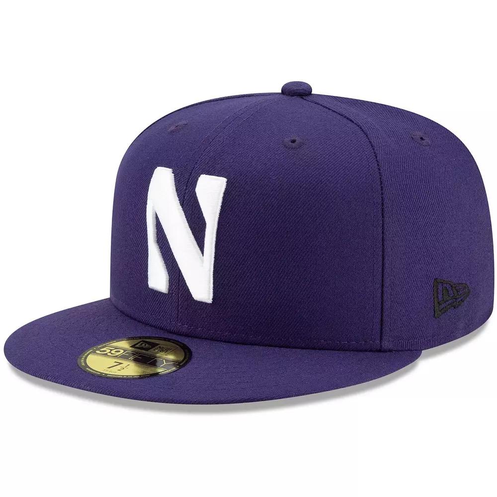 Men's New Era Purple Northwestern Wildcats Primary Team Logo Basic 59FIFTY Fitted Hat,  Product Image