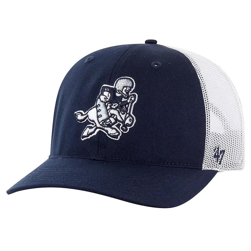 Men's '47 Navy/White Dallas Cowboys Retro Trucker Adjustable Hat, Blue Product Image