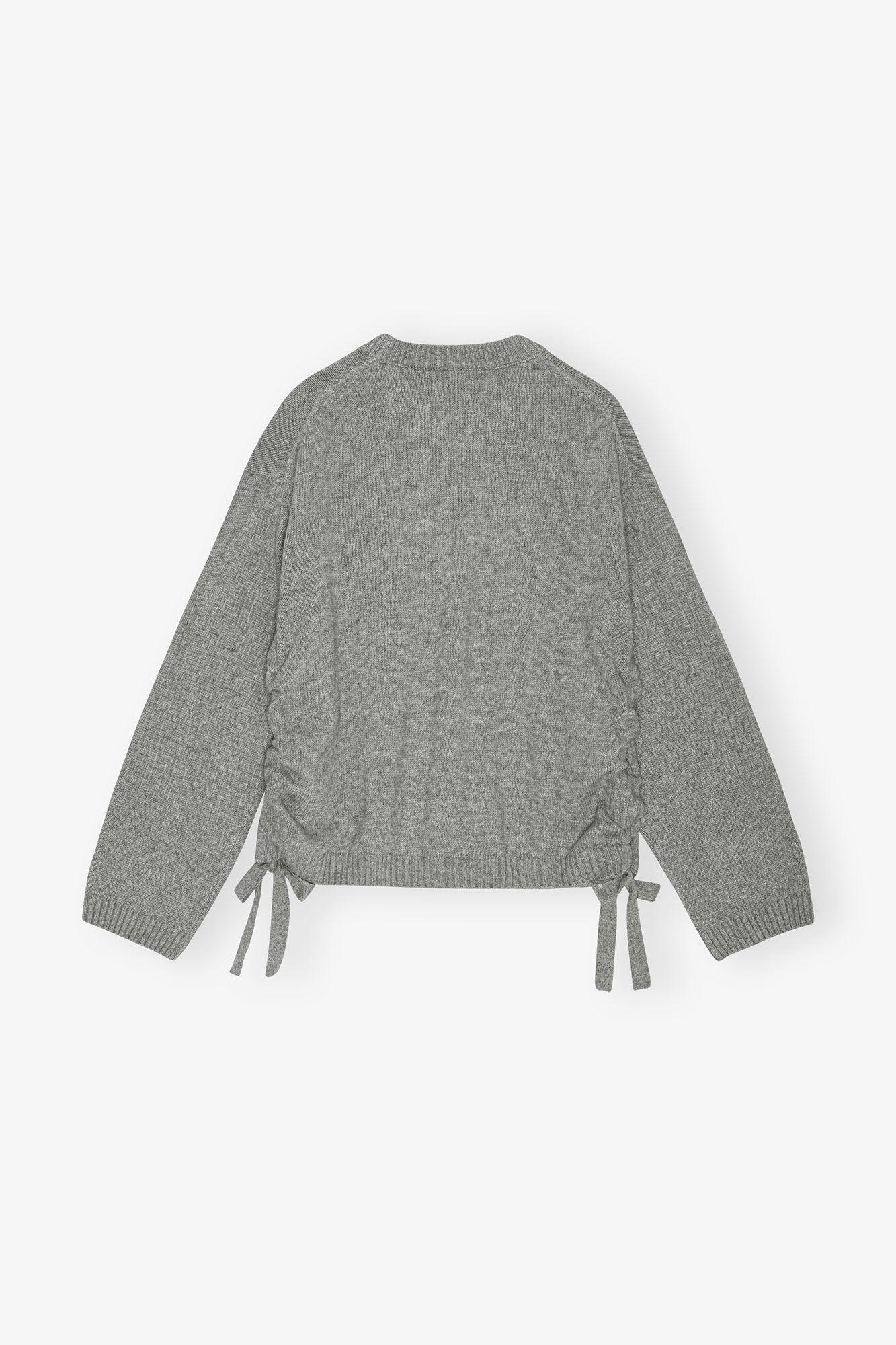 Grey Future Mixed Wool Oversized Sweater Product Image