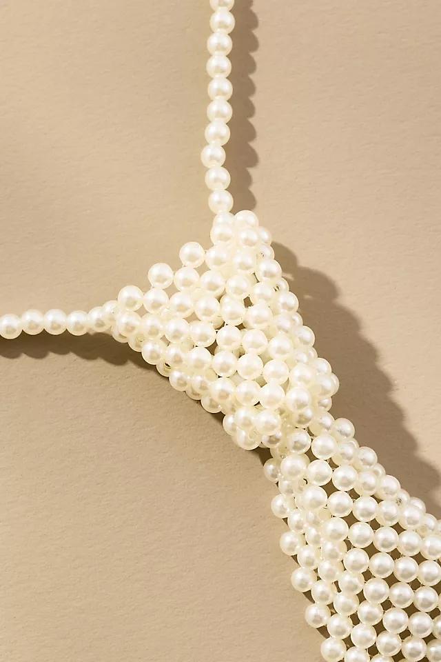 Pearl Tie Necklace Product Image