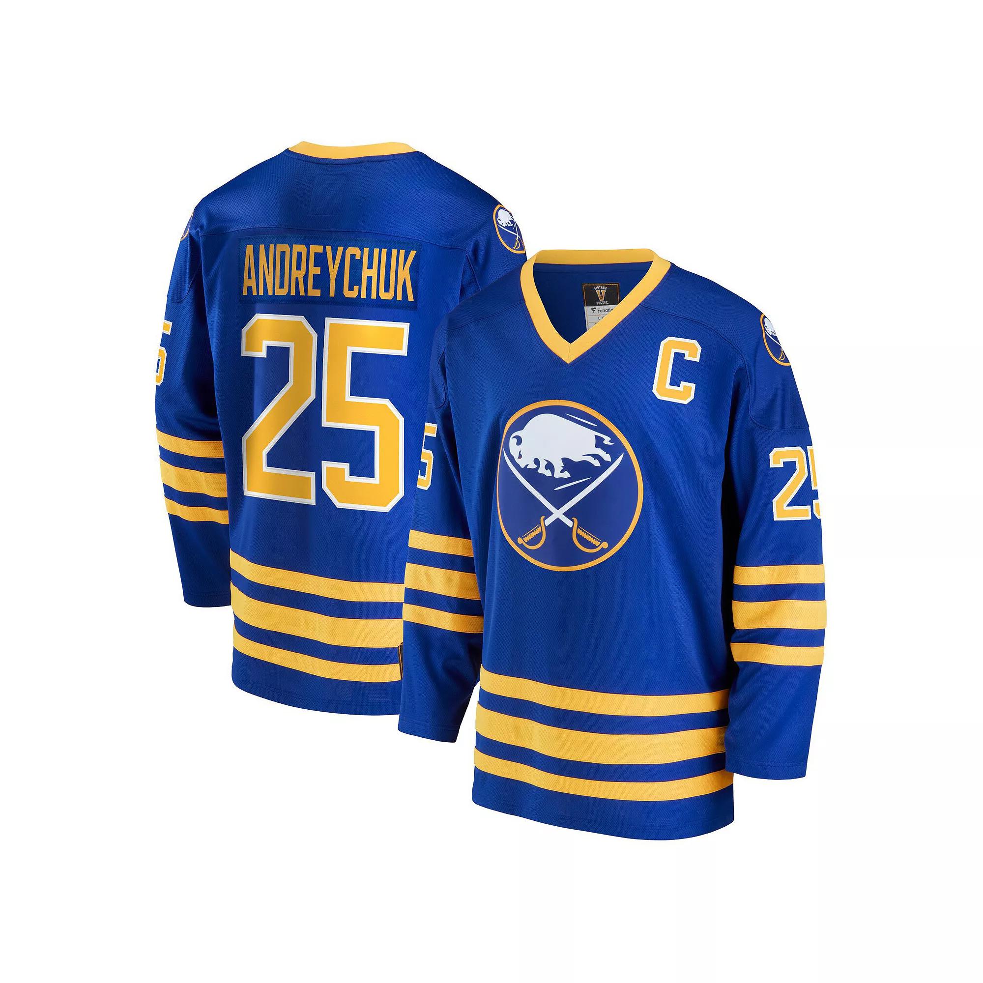 Men's Fanatics Branded Dave Andreychuk Royal Buffalo Sabres Breakaway Retired Player Jersey, Size: Small, Blue Product Image