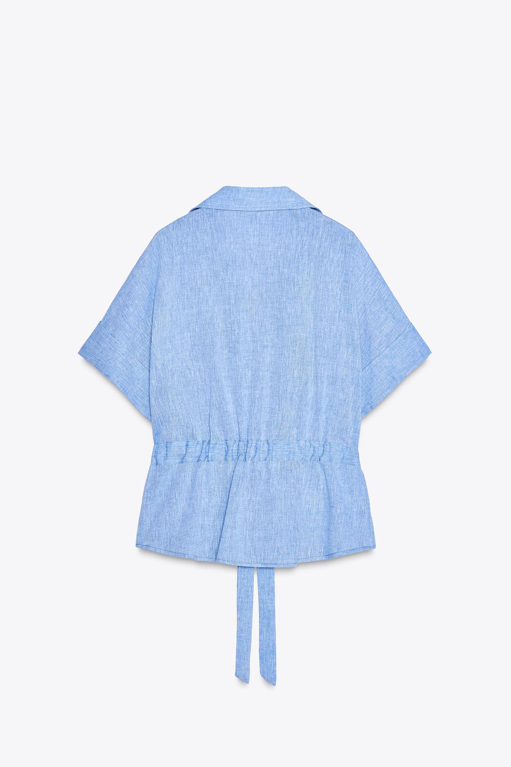 LINEN SAFARI SHIRT Product Image